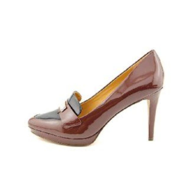 COACH Garnet Patent Pumps in Merlot and Black: GORGEOUS! - Picture 7 of 7